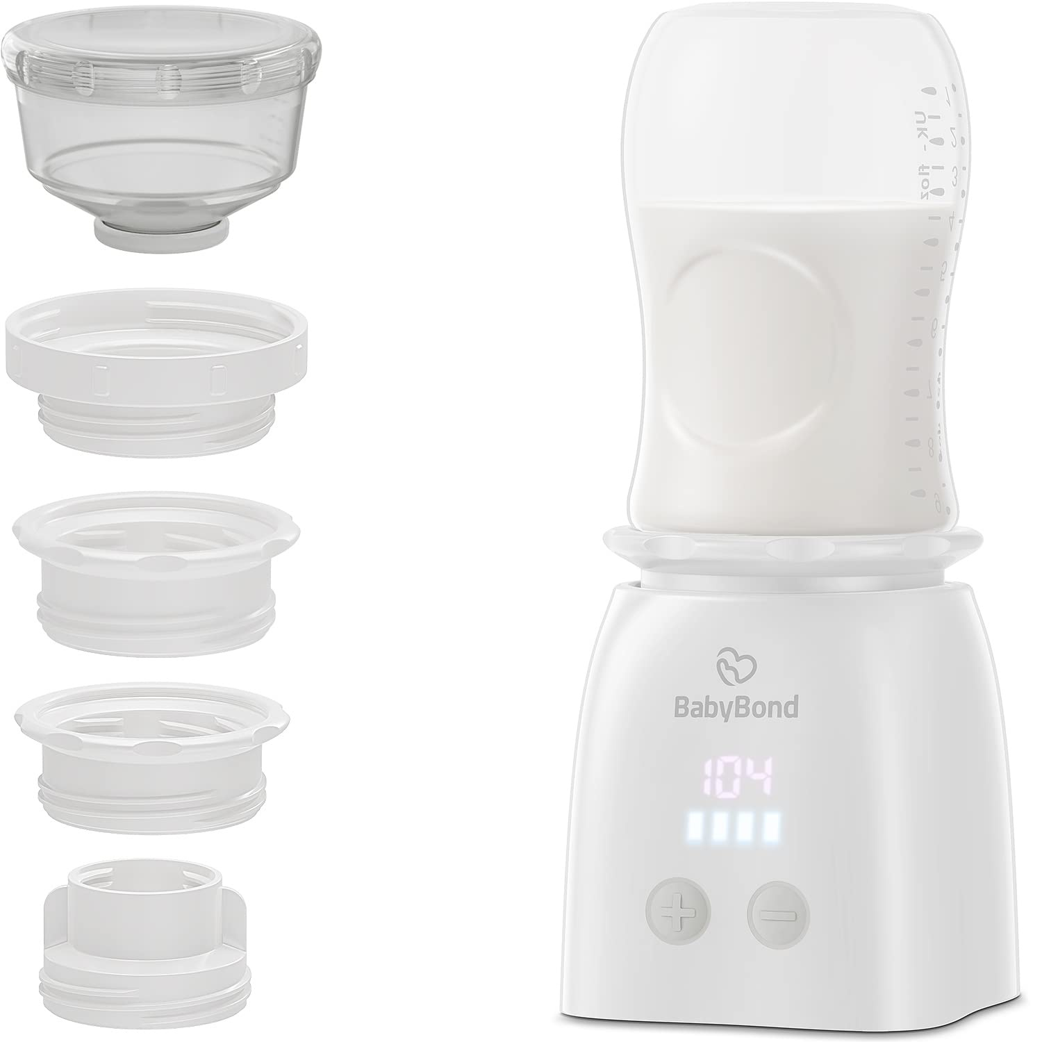 BabyBond Portable Rechargeable Bottle Warmer for Breastmilk & Formula