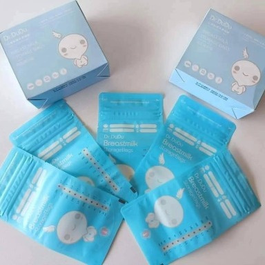 Dr. Dudu Pre-Sterilized Breast Milk Storage Bags 220ml – Pack of 30 BPA-Free Leak-Proof Bags