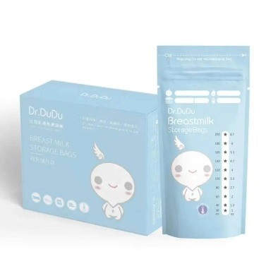 Dr. Dudu Pre-Sterilized Breast Milk Storage Bags 220ml – Pack of 30 BPA-Free Leak-Proof Bags