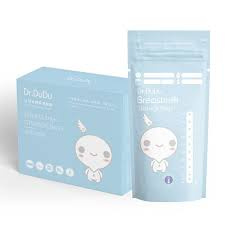 Dr. Dudu Pre-Sterilized Breast Milk Storage Bags 220ml – Pack of 30 BPA-Free Leak-Proof Bags