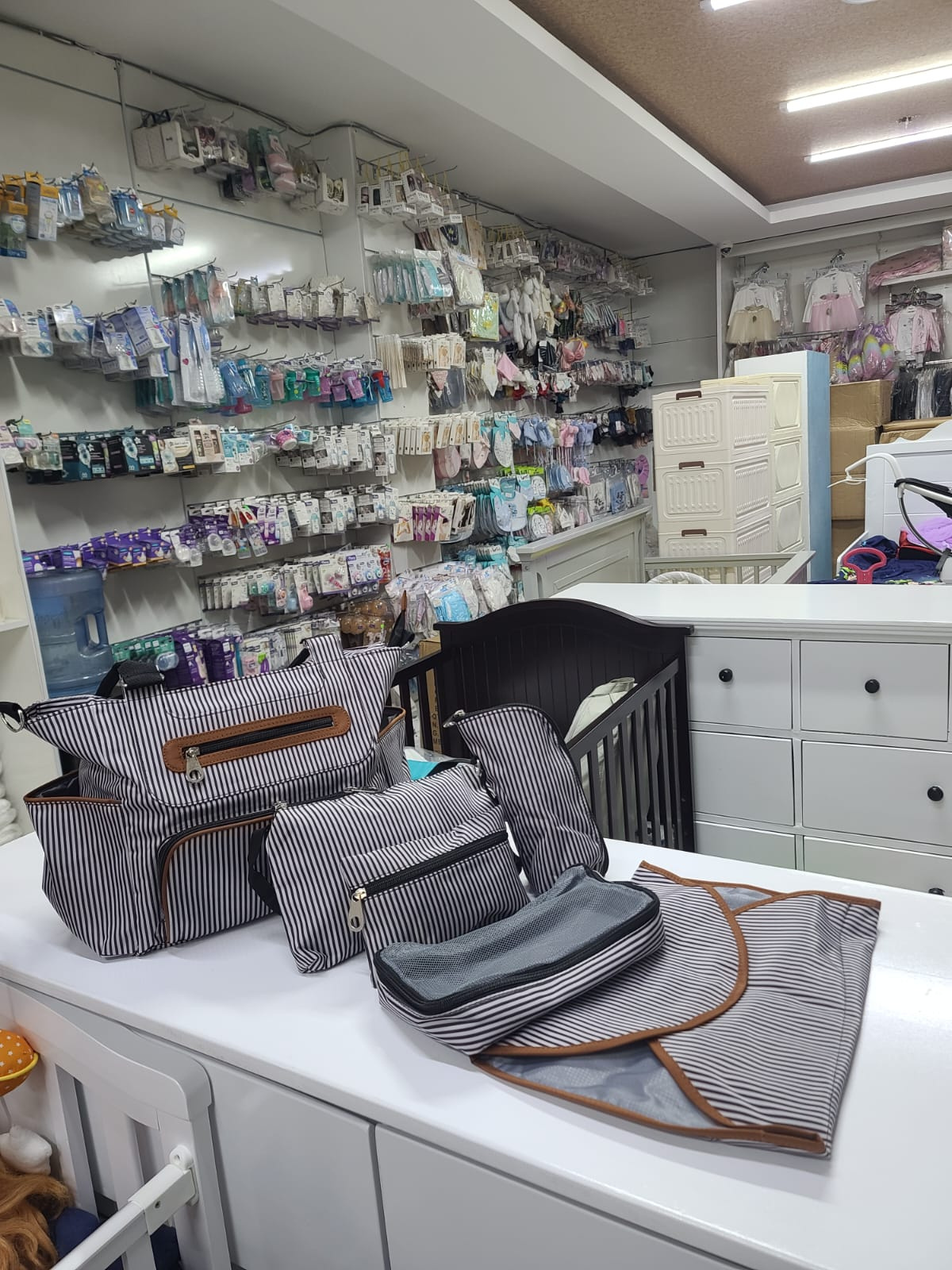 5-in-1 Premium Diaper Bag Set with Changing Pad & Multi-Pouch Organizer