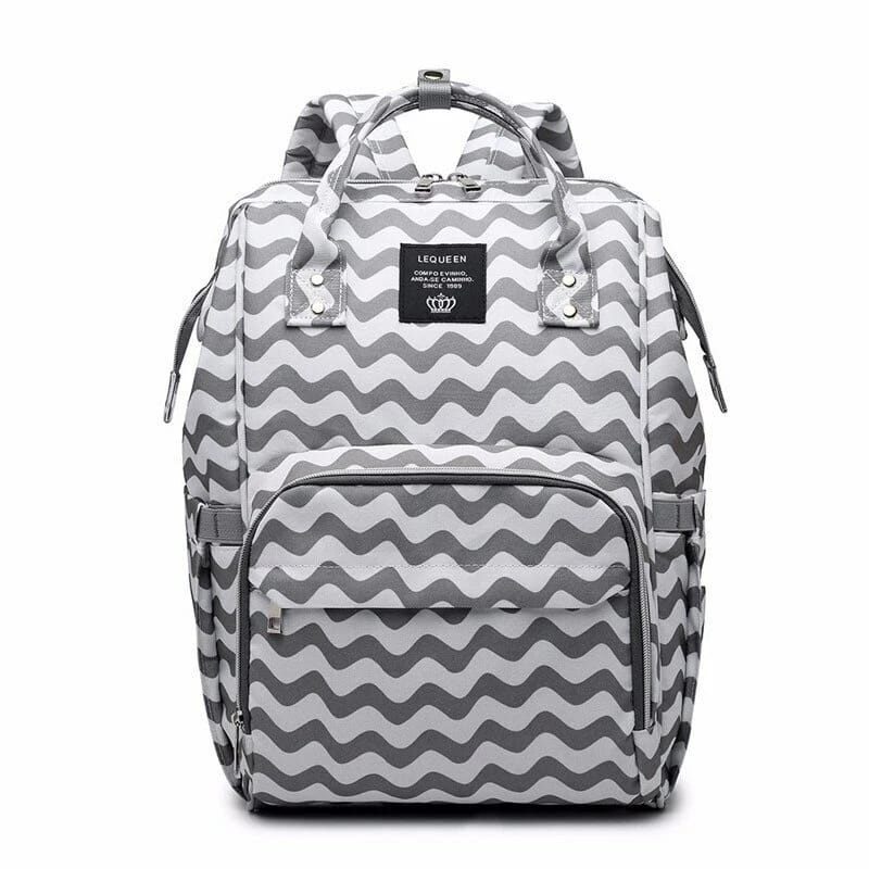 Lequeen Multi-Functional Diaper Bag Backpack – Large Capacity Waterproof Baby Travel Bag