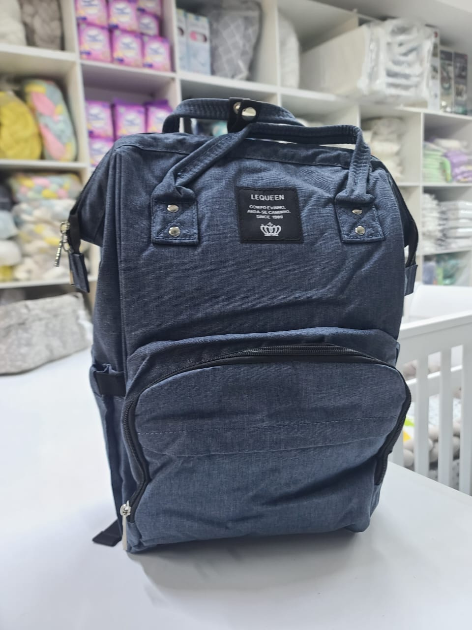 Lequeen Multi-Functional Diaper Bag Backpack – Large Capacity Waterproof Baby Travel Bag