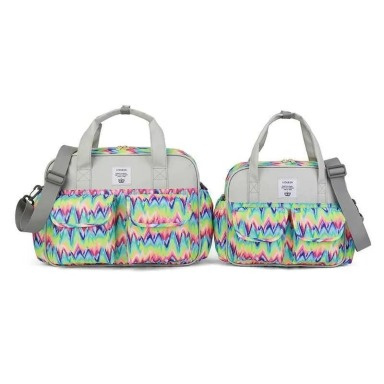 Lequeen Unicorn & Rainbow 2-Piece Waterproof Diaper Bag Set