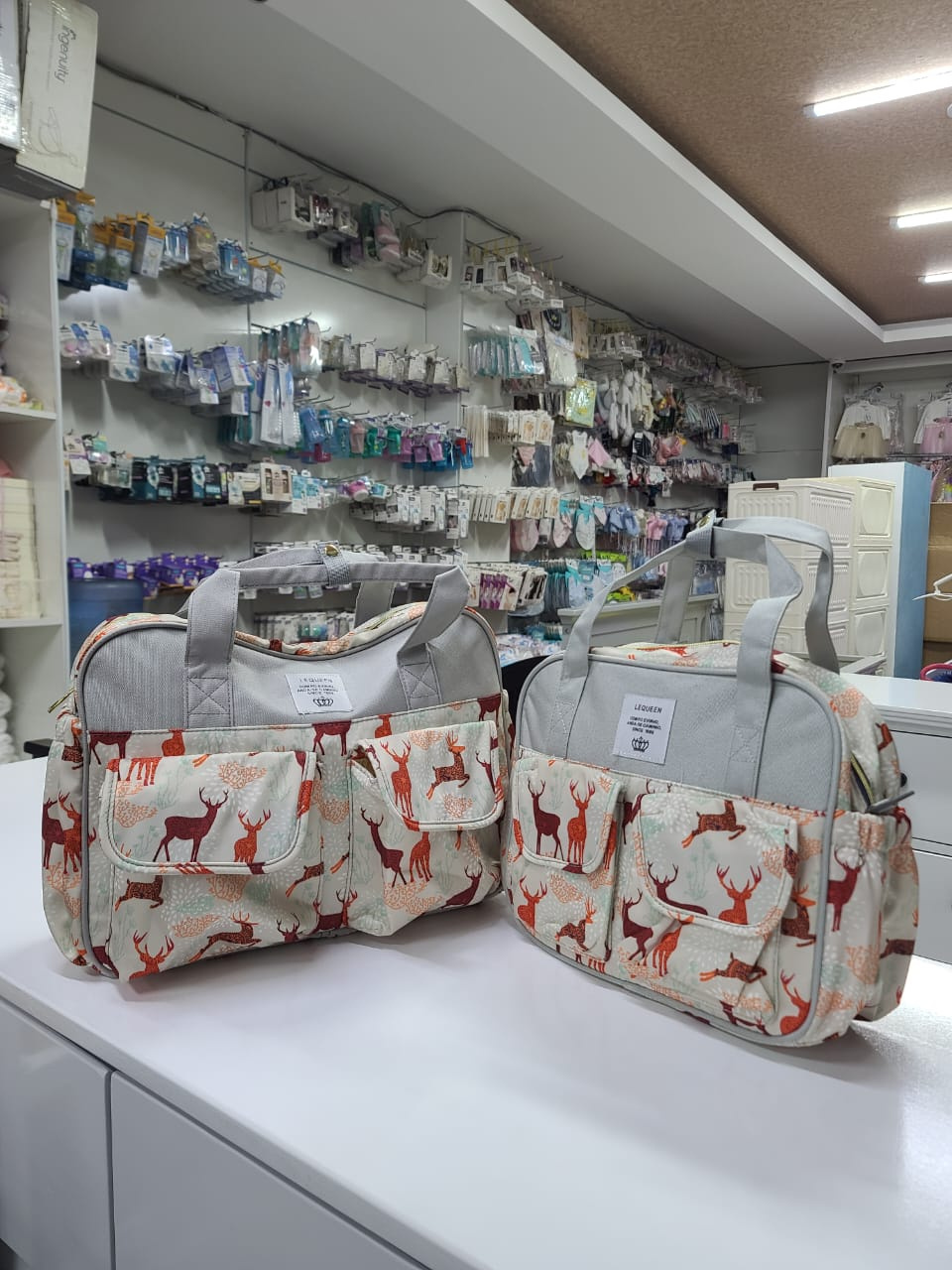 Lequeen Unicorn & Rainbow 2-Piece Waterproof Diaper Bag Set
