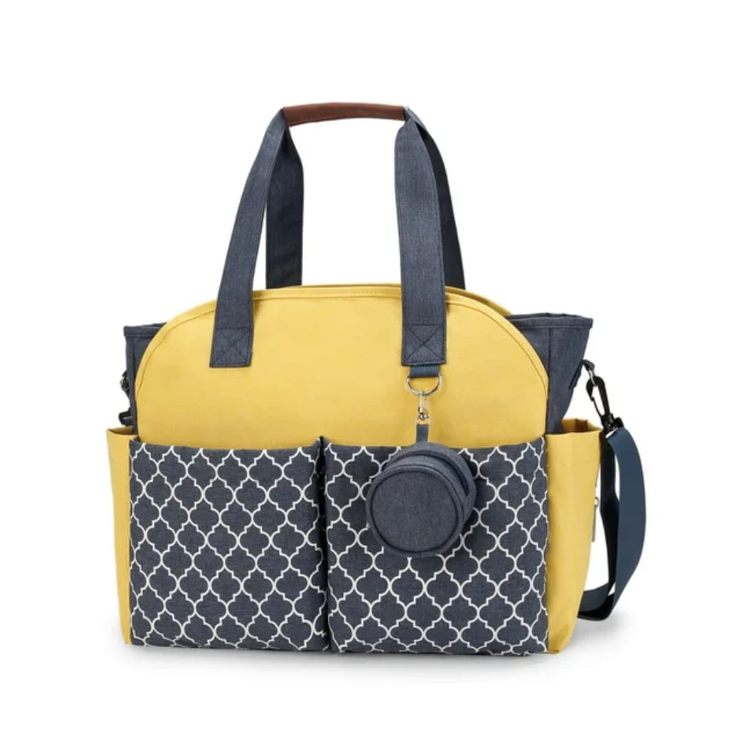 Little Story Signature Multi-Compartment Diaper Bag Tote