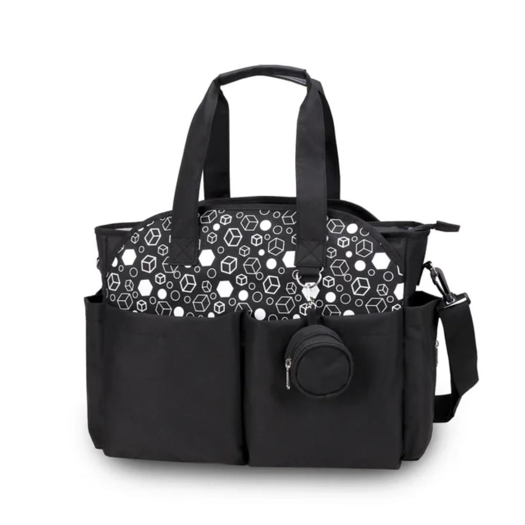 Little Story Signature Multi-Compartment Diaper Bag Tote