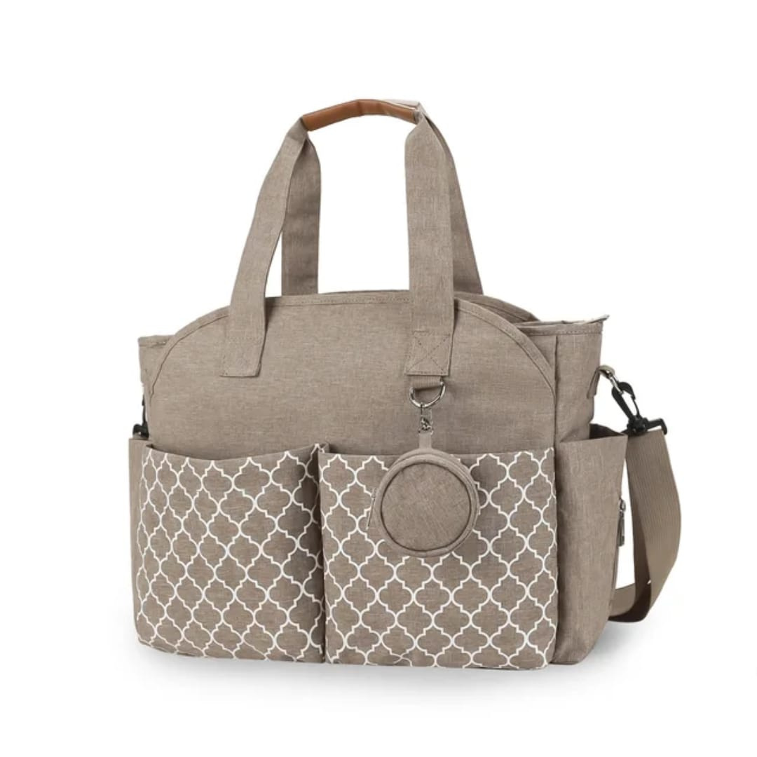 Little Story Signature Multi-Compartment Diaper Bag Tote