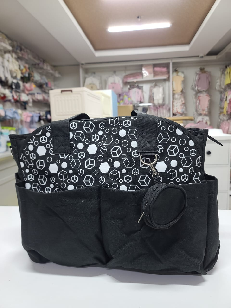 Little Story Signature Multi-Compartment Diaper Bag Tote