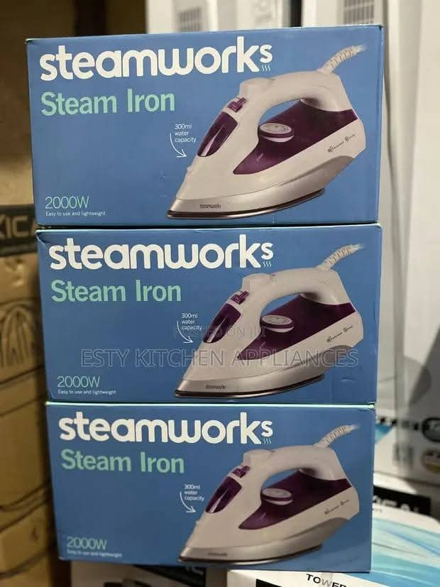 Steamworks ES2325 Steam Iron 2000W | Aluminium Soleplate, 300ml Tank
