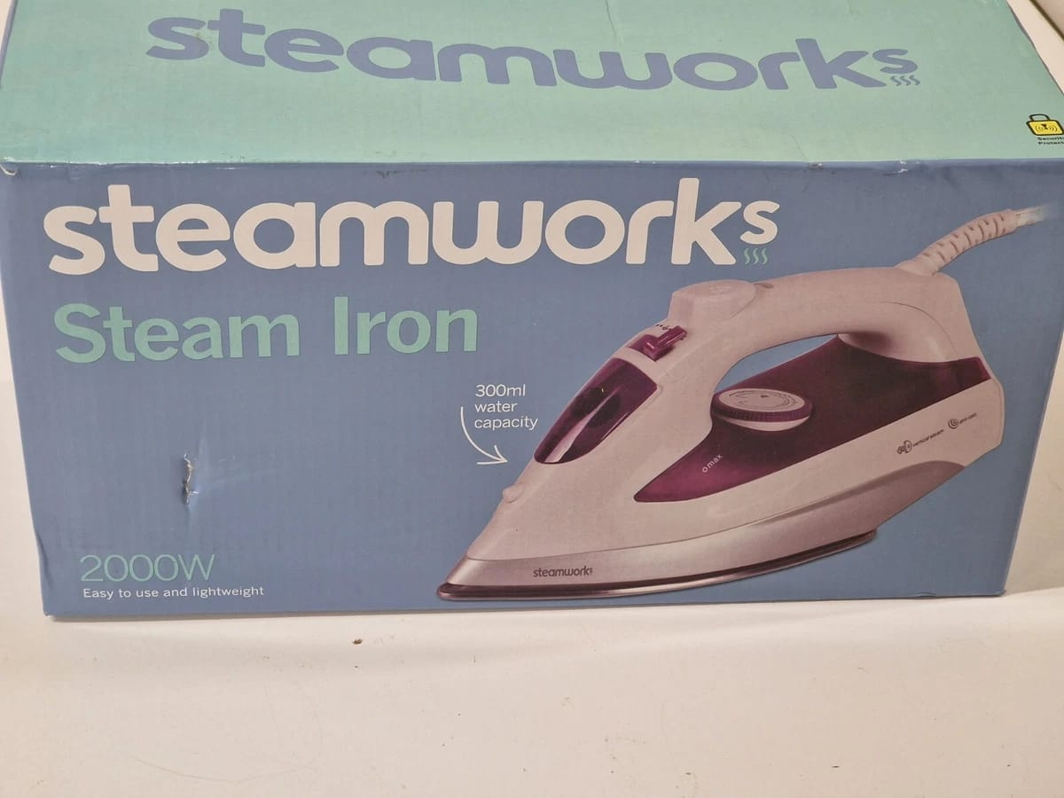 Steamworks ES2325 Steam Iron 2000W | Aluminium Soleplate, 300ml Tank
