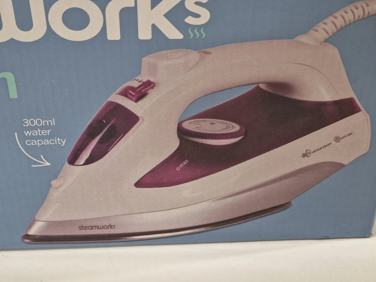 Steamworks ES2325 Steam Iron 2000W | Aluminium Soleplate, 300ml Tank