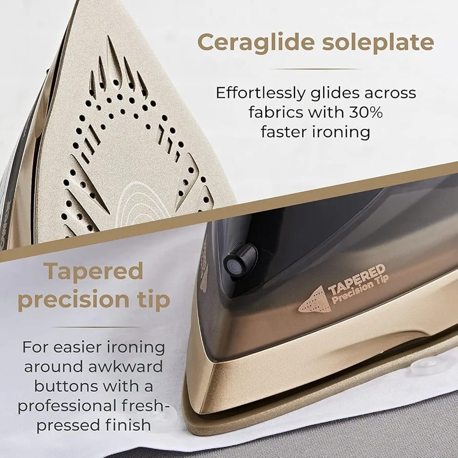 Tower Ceraglide 360 Cordless Steam Iron 2800W with Ceramic Soleplate