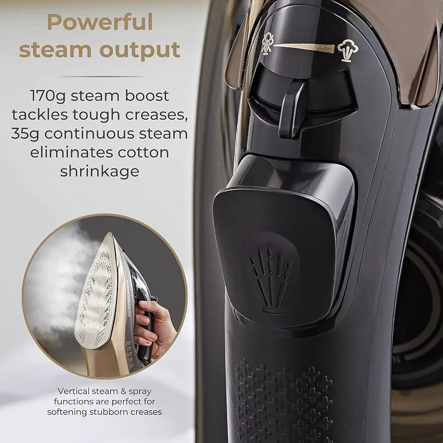 Tower Ceraglide 360 Cordless Steam Iron 2800W with Ceramic Soleplate