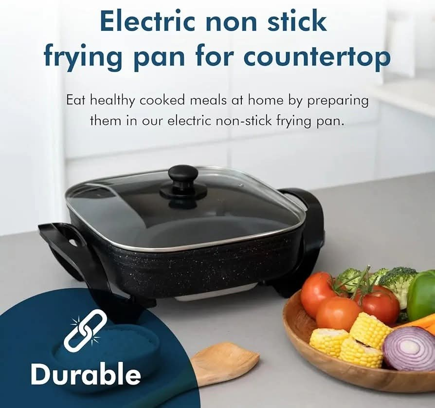 Tower Cerastone Electric Skillet 30cm 1500W Non-Stick Frying Pan Kenya