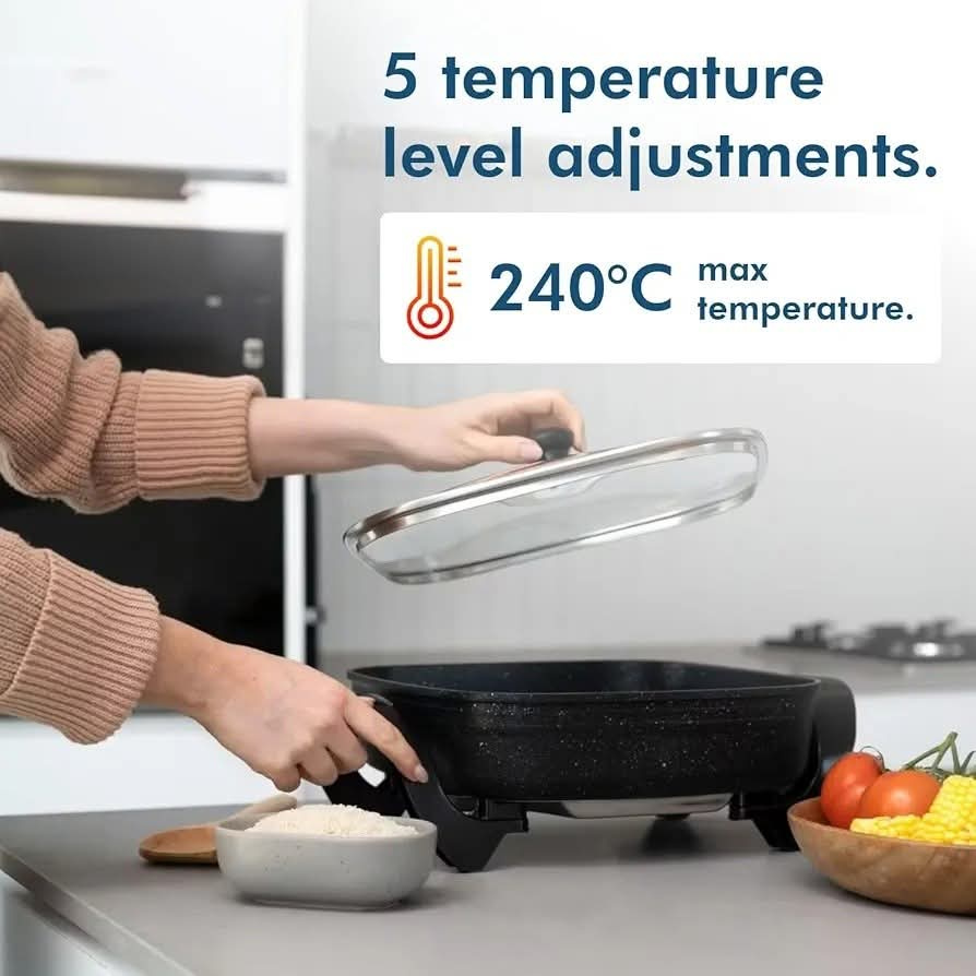 Tower Cerastone Electric Skillet 30cm 1500W Non-Stick Frying Pan Kenya