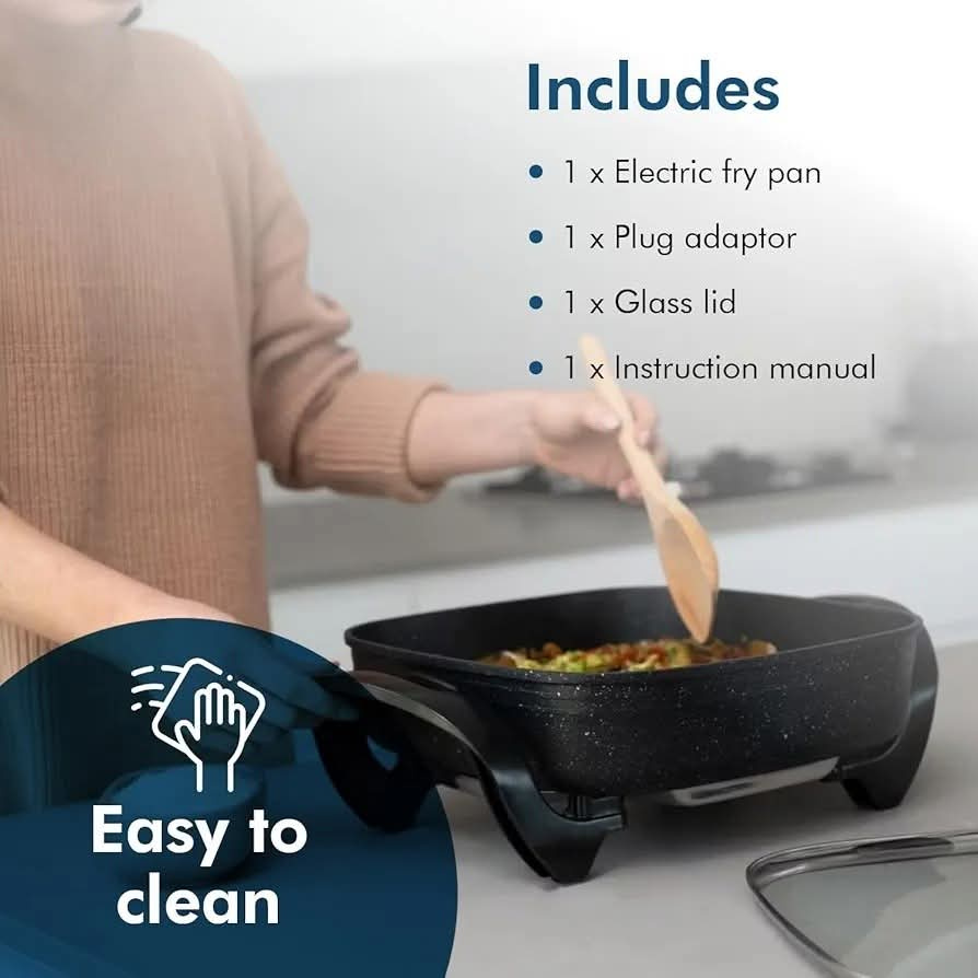 Tower Cerastone Electric Skillet 30cm 1500W Non-Stick Frying Pan Kenya