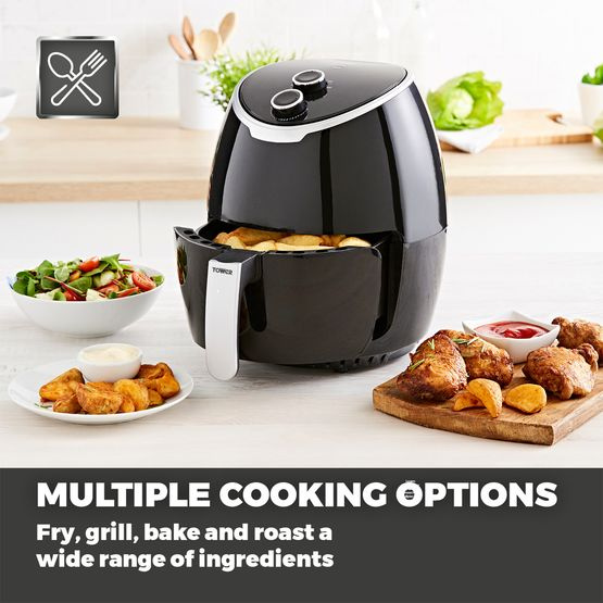 Tower Vortx 4L Manual Air Fryer – Healthy Oil-Free Cooking Appliance
