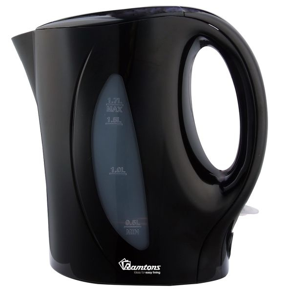 Ramtons RM/594 1.7L Corded Electric Kettle Black – 2200W Fast Boil