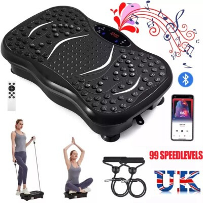 Bluetooth Vibration Plate Massage Platform – Full Body Workout & Muscle Toning Machine