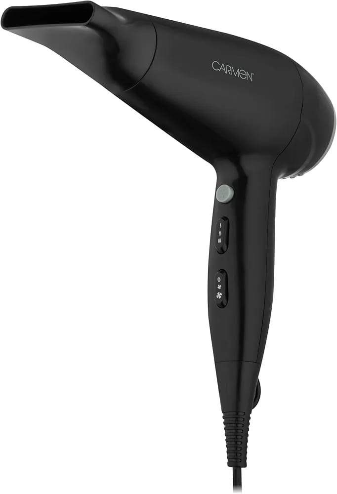 Carmen Essential Series 2200W Hair Dryer – Fast Drying, Cool Shot, 3 Heat Settings