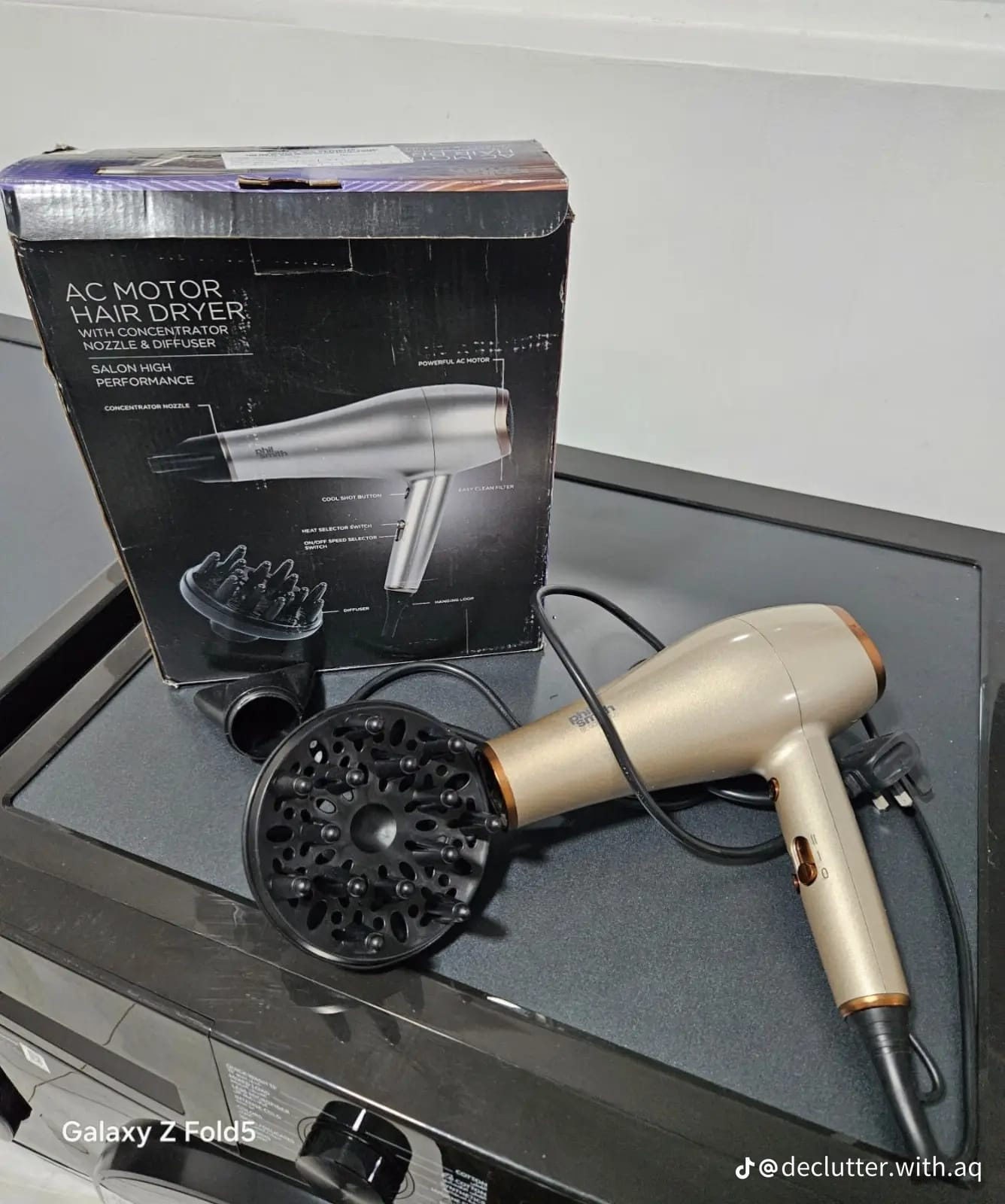 AC Motor Hair Dryer with Diffuser & Concentrator | Salon Performance Dryer