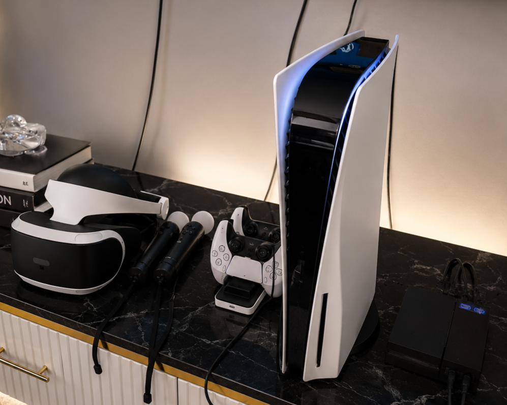 PlayStation 5 Console with PS VR Headset & Controllers Bundle – 4K Gaming System