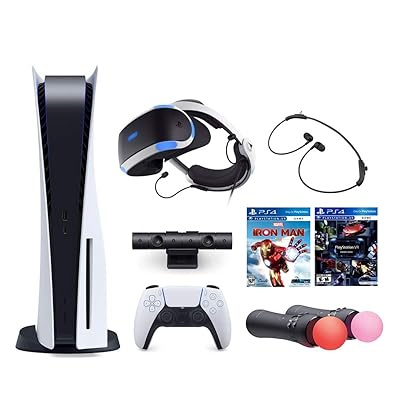 PlayStation 5 Console with PS VR Headset & Controllers Bundle – 4K Gaming System