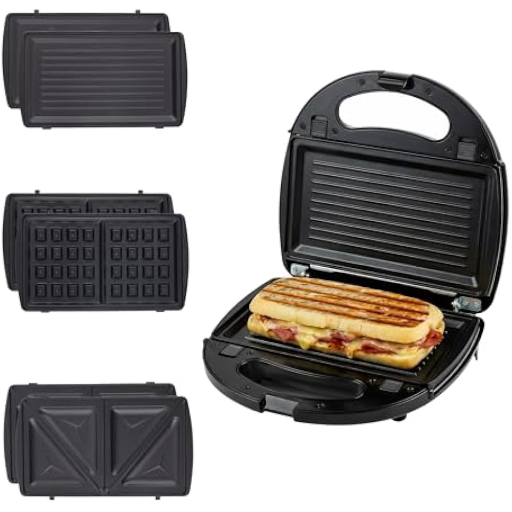 Sokany 3-in-1 Sandwich Maker | Waffle, Grill & Toastie Plates