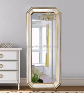 Hanah Home Carlos Gold Full-Length Leaner Mirror – Modern Floor Mirror
