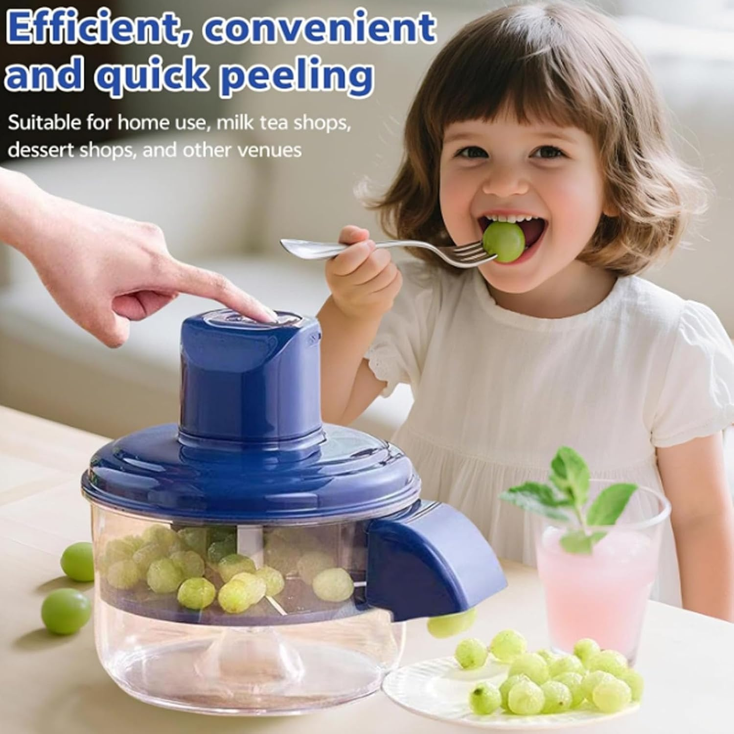 Generic Electric Automatic Fruit & Vegetable Peeler – Blue