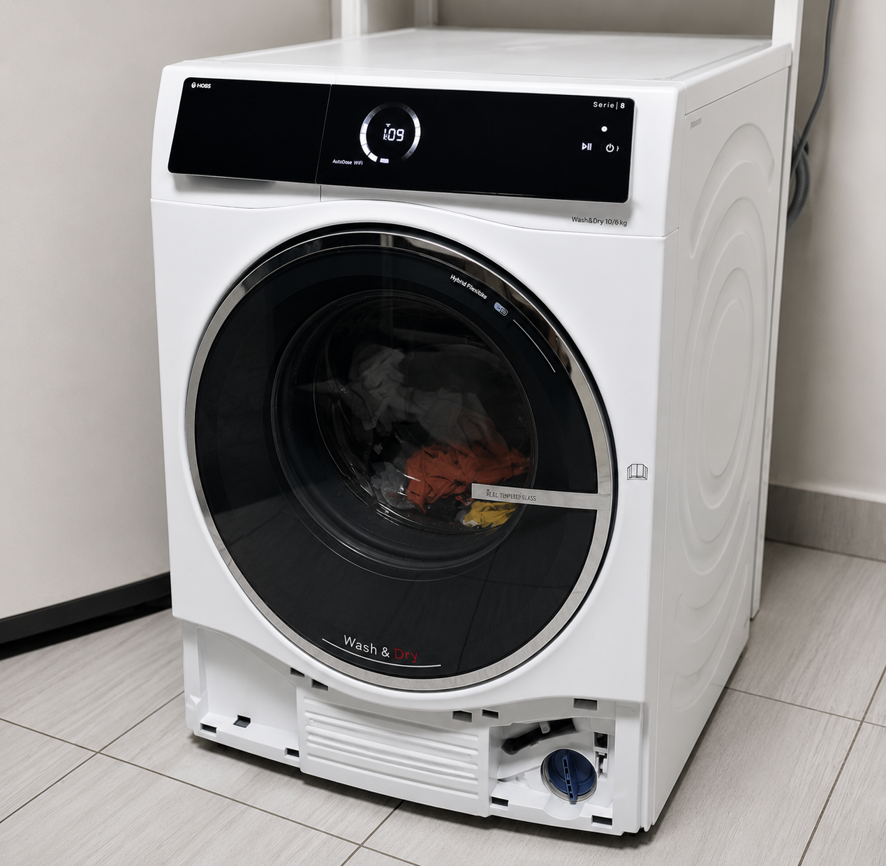 Modern Front Load Wash & Dry Machine 10kg – Smart Digital Washing Machine
