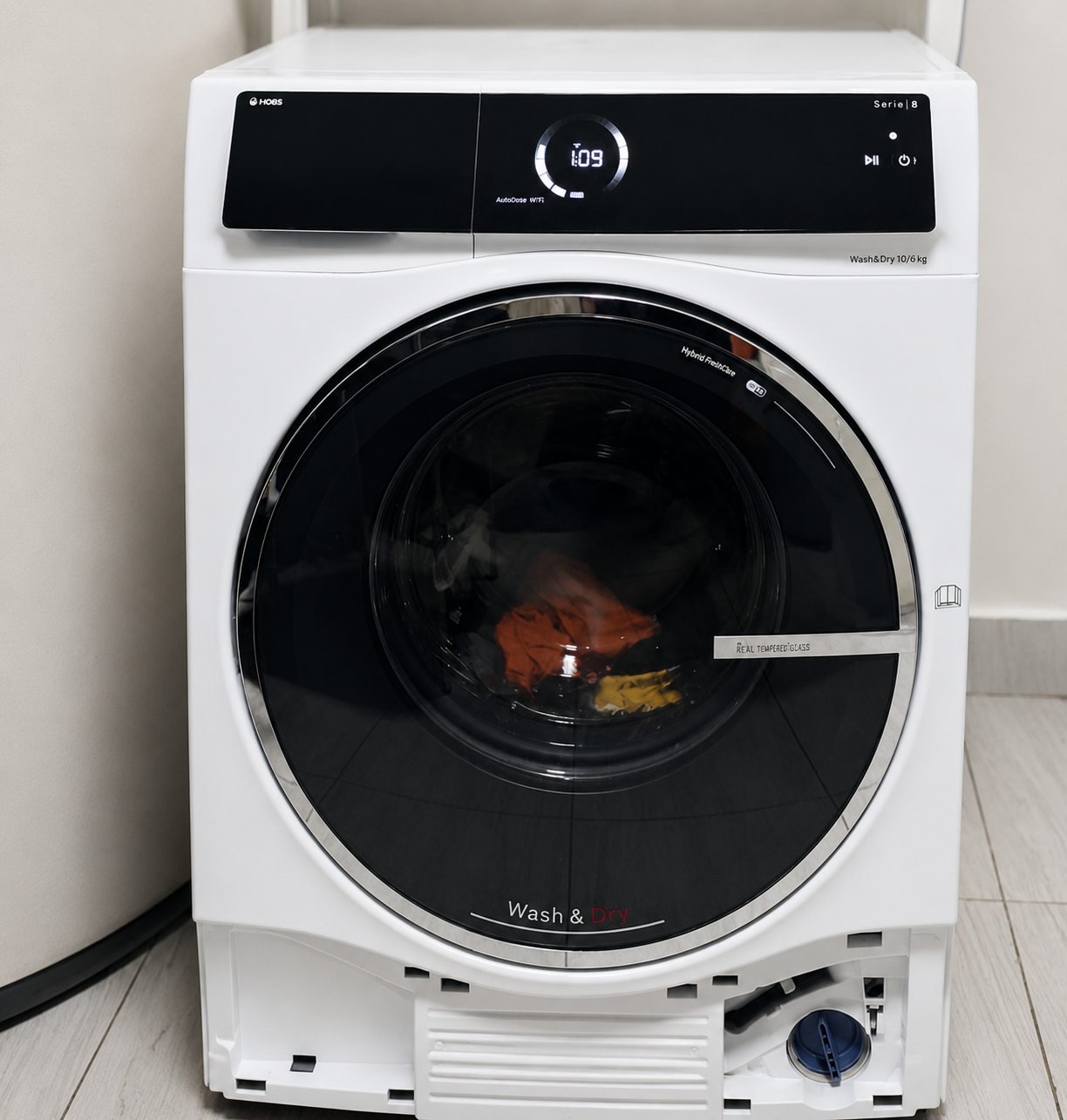 Modern Front Load Wash & Dry Machine 10kg – Smart Digital Washing Machine