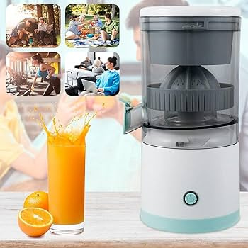 Portable USB Rechargeable Electric Citrus Juicer – 500ml Automatic Orange & Lemon Juicer
