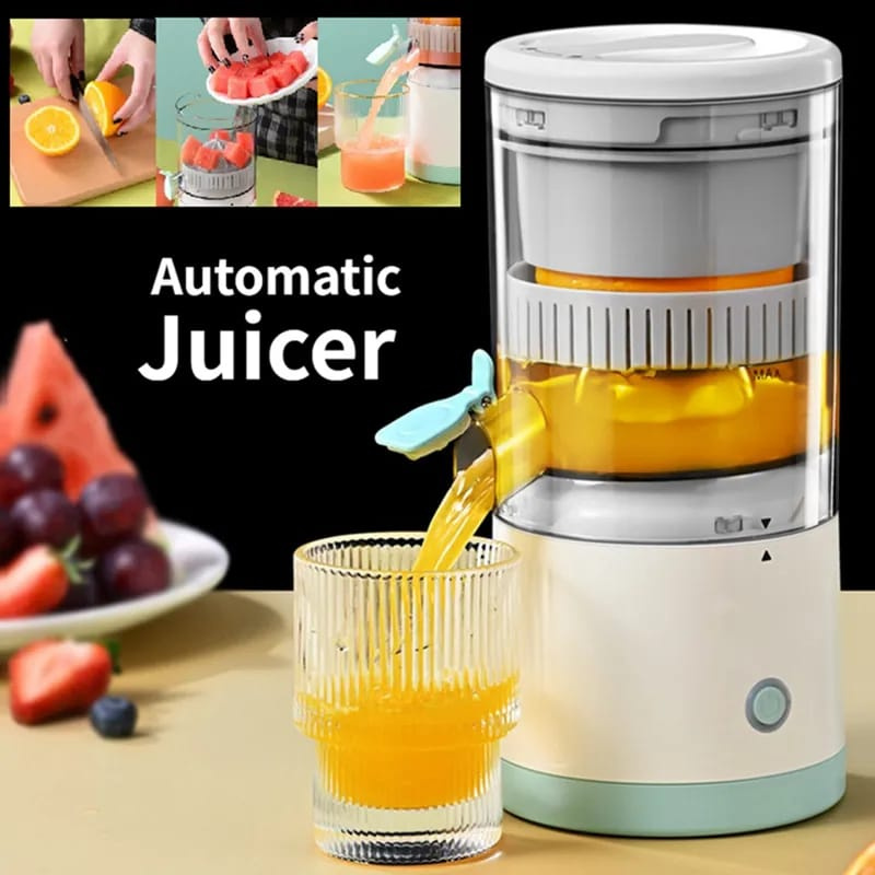 Portable USB Rechargeable Electric Citrus Juicer – 500ml Automatic Orange & Lemon Juicer