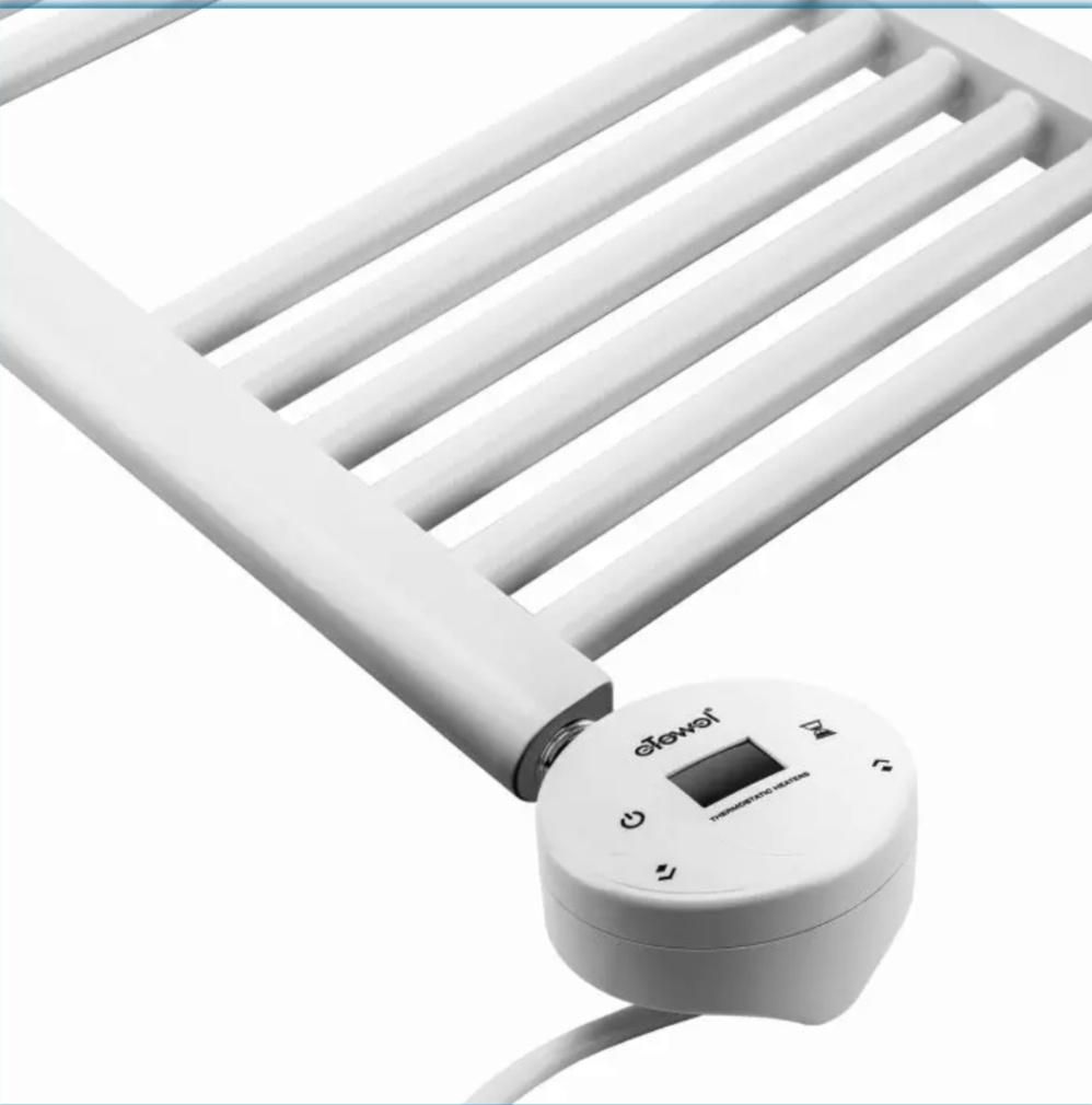 Kandor 500W Electric Towel Warmer Radiator | Wall Mounted Bathroom Heater IP24