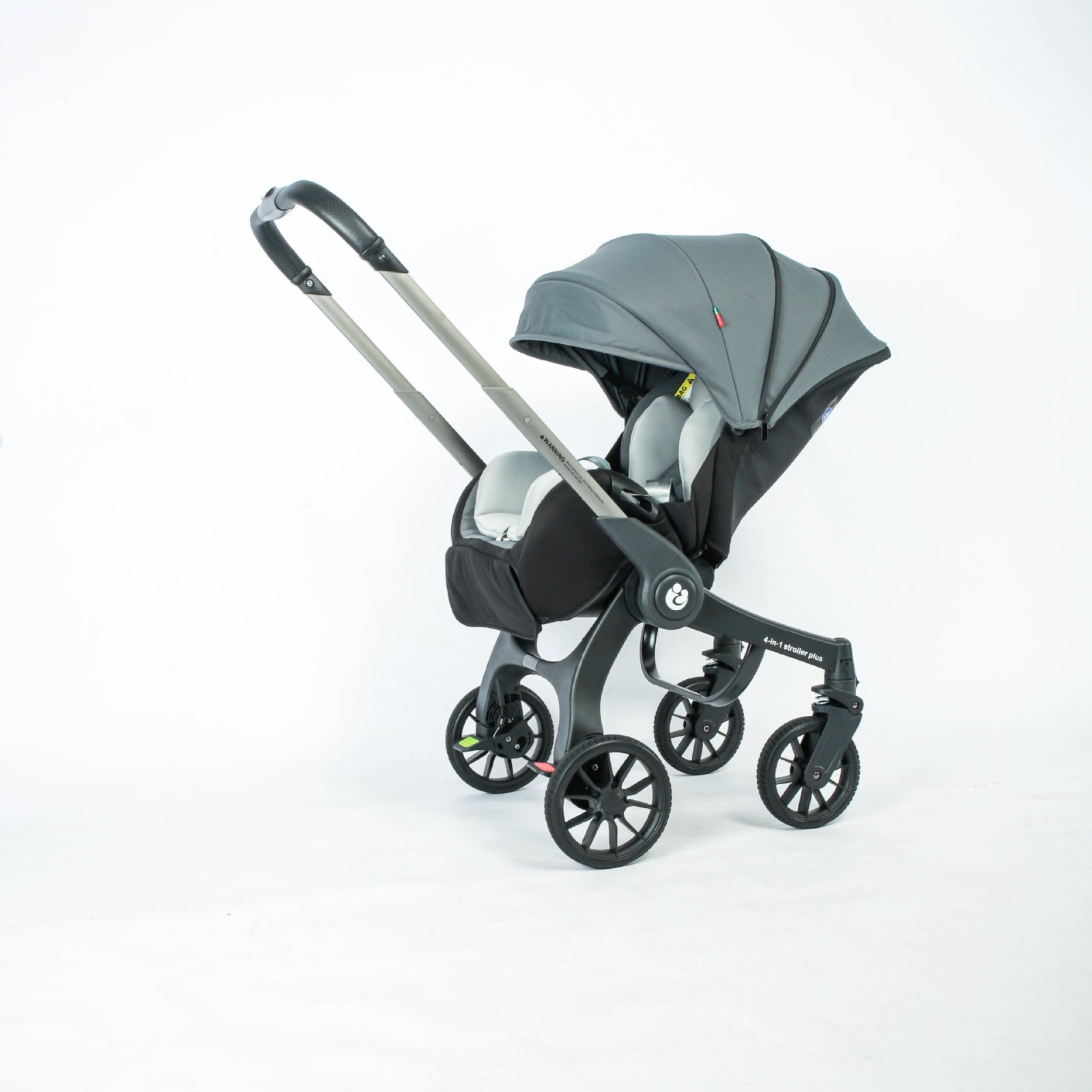 4-in-1 Plus Multifunctional Baby Stroller Travel System with Car Seat & Carrycot