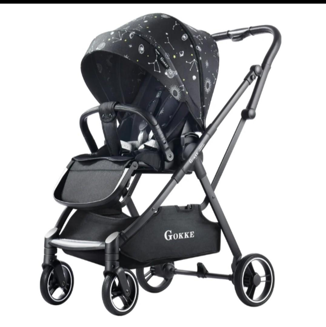 Gokke Lightweight Airplane-Approved Baby Stroller – Space Black Edition