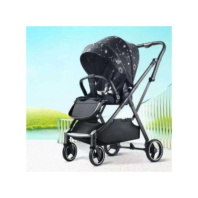 Gokke Lightweight Airplane-Approved Baby Stroller – Space Black Edition