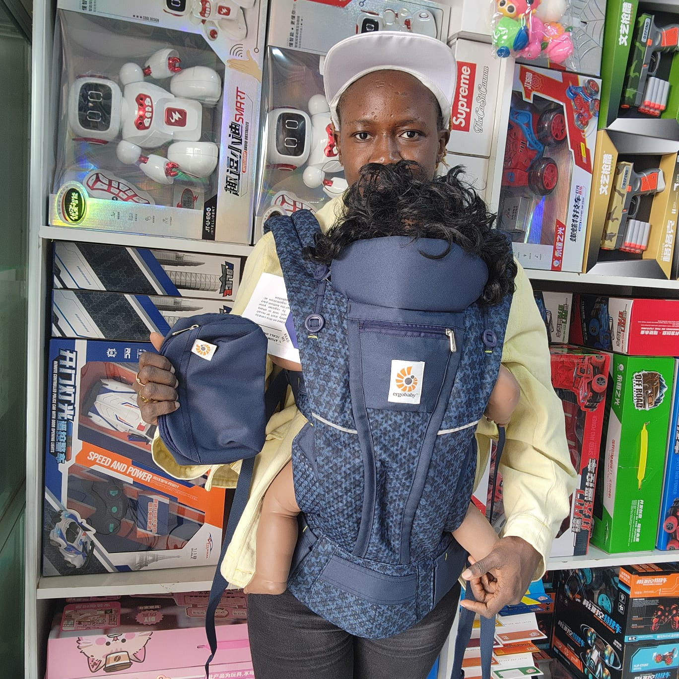 Ergobaby Omni Breeze Breathable Baby Carrier – Navy Blue
