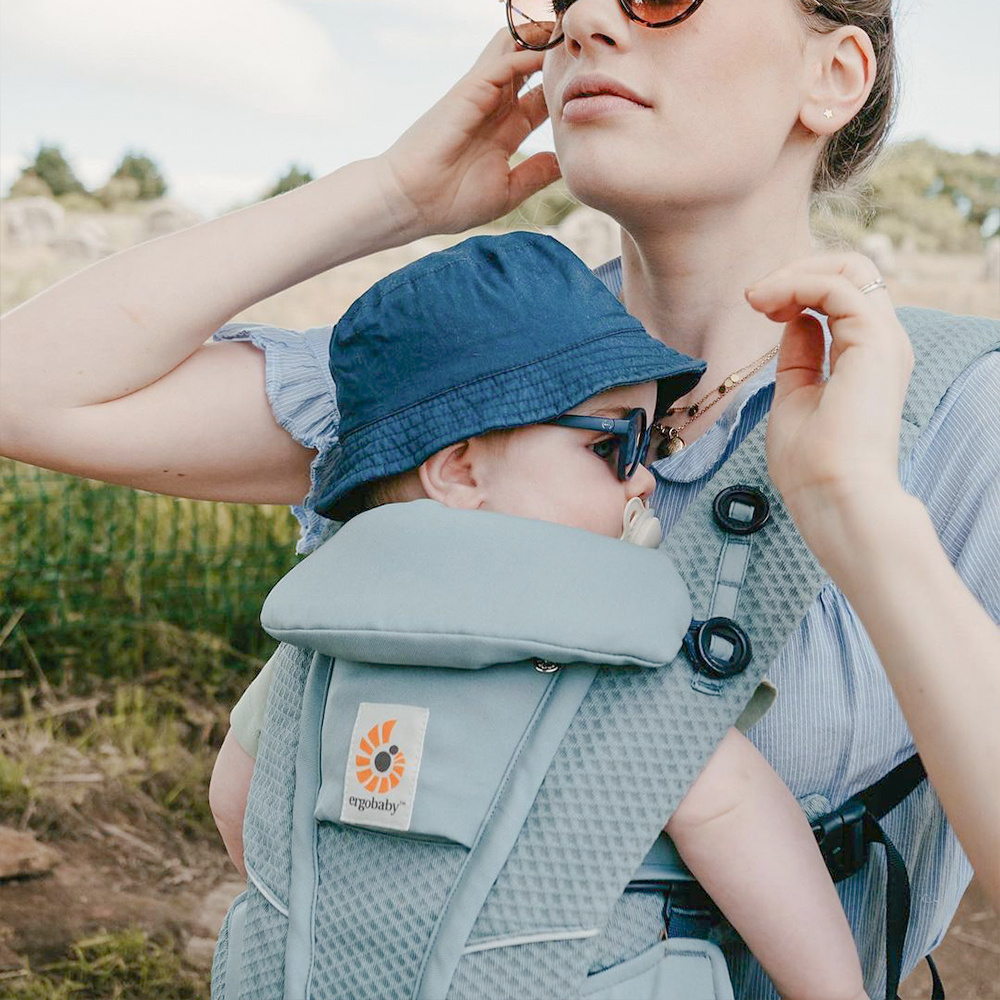 Ergobaby Omni Breeze SoftFlex Mesh Baby Carrier – Slate Blue