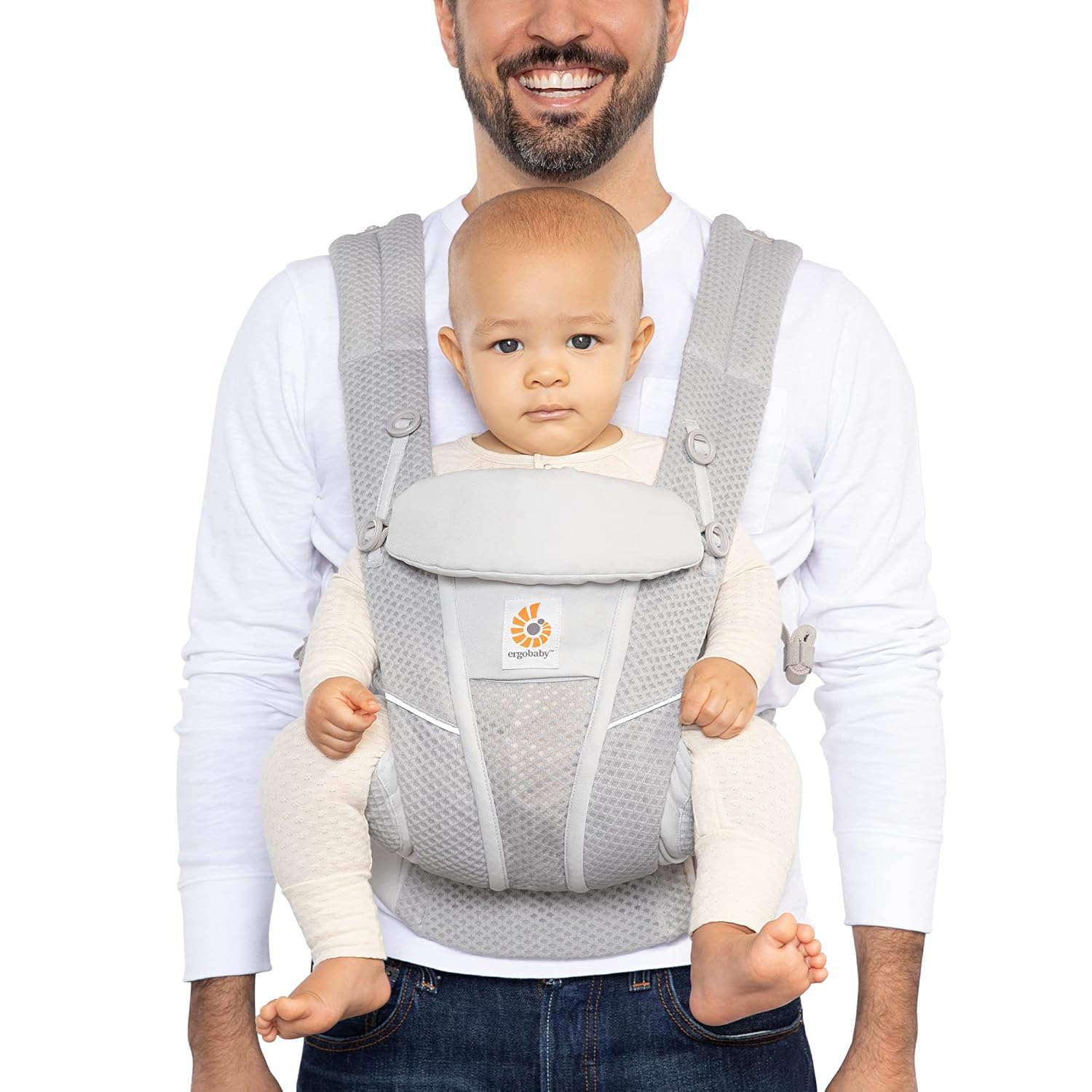Ergobaby Omni Breeze SoftFlex Mesh Baby Carrier – Pearl Grey