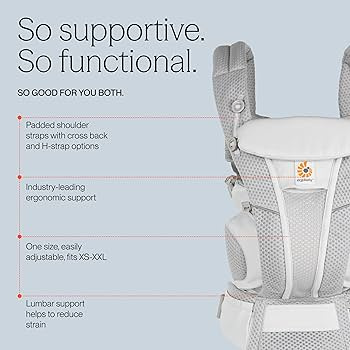 Ergobaby Omni Breeze SoftFlex Mesh Baby Carrier – Pearl Grey