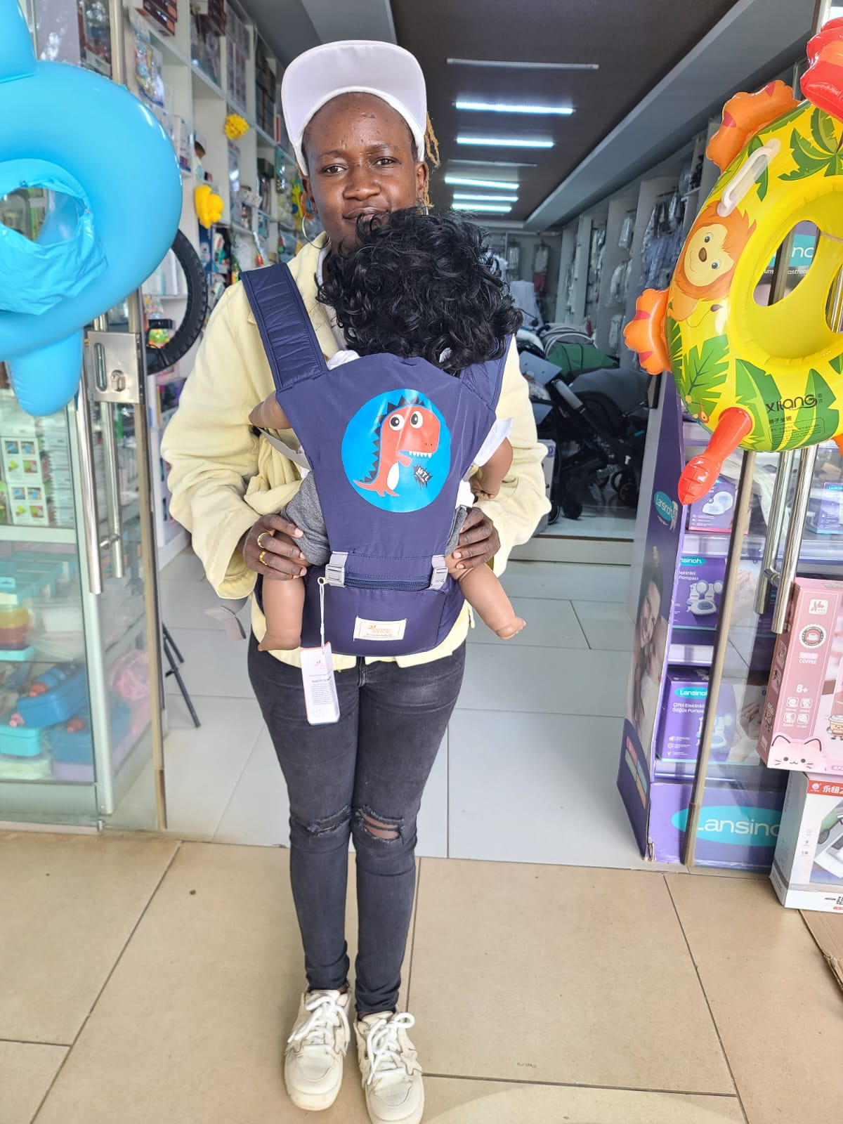 Imma Cartoon Design Ergonomic Multi-way Baby Carrier with Hip Seat