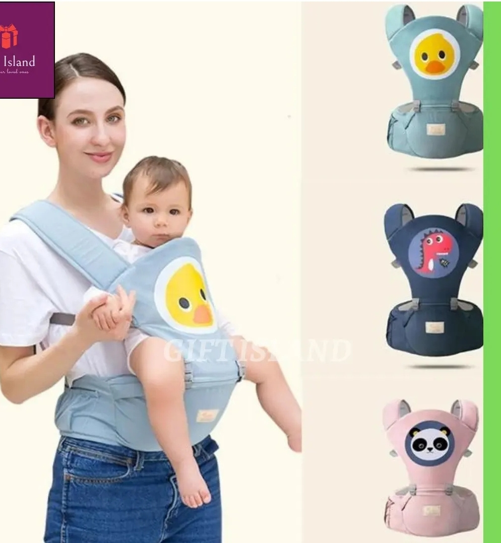 Imma Cartoon Design Ergonomic Multi-way Baby Carrier with Hip Seat