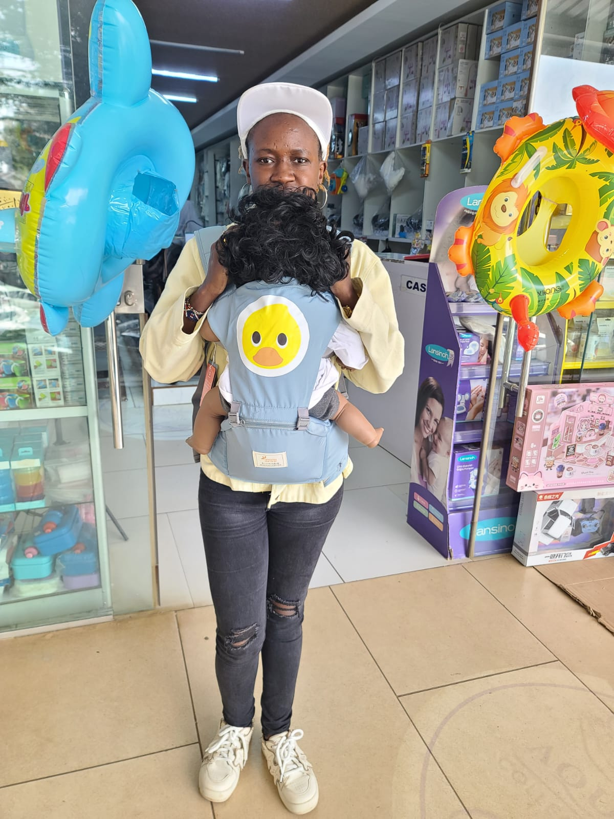 Imma Cartoon Design Ergonomic Multi-way Baby Carrier with Hip Seat