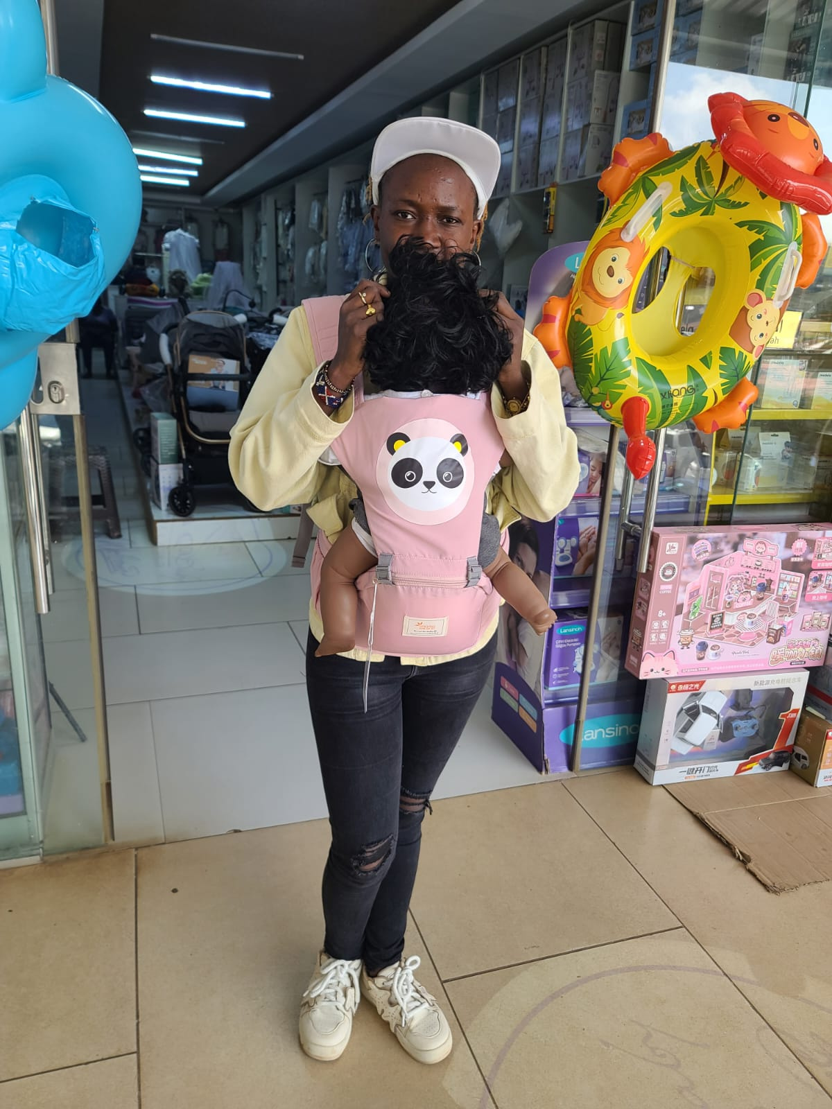 Imma Cartoon Design Ergonomic Multi-way Baby Carrier with Hip Seat