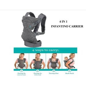 Infantino Flip 4-in-1 Convertible Baby Carrier – Charcoal Grey