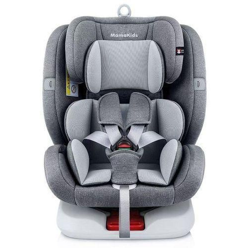 MamaKids Classy 360° Isofix Car Seat (0–36kg) – Reclining Convertible Baby Car Seat | Gray & Black