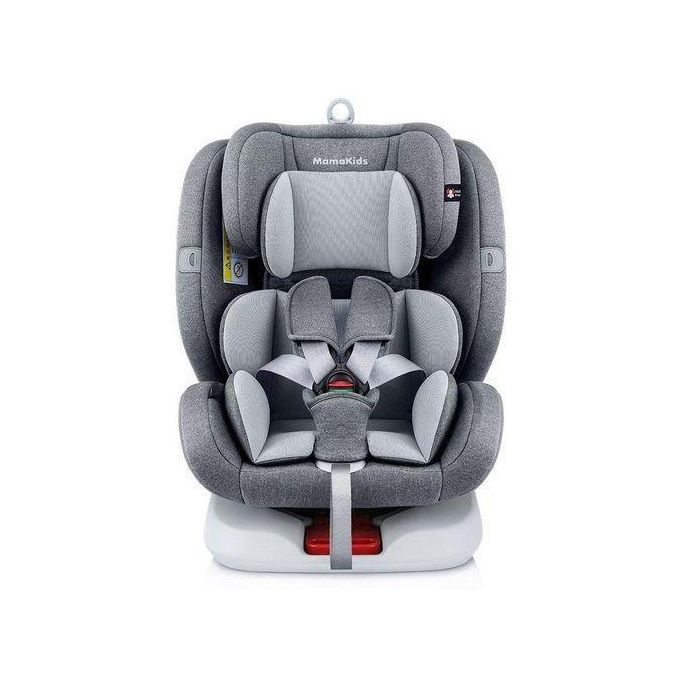MamaKids Classy 360° Isofix Car Seat (0–36kg) – Reclining Convertible Baby Car Seat | Gray & Black